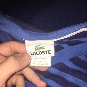 Lacoste v neck tee